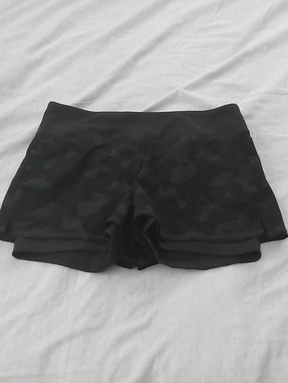 90 Degree By Reflex Black Layered Performance Shorts M